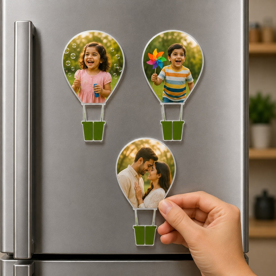 🎈Personalized Hot Air Balloon Photo Magnet