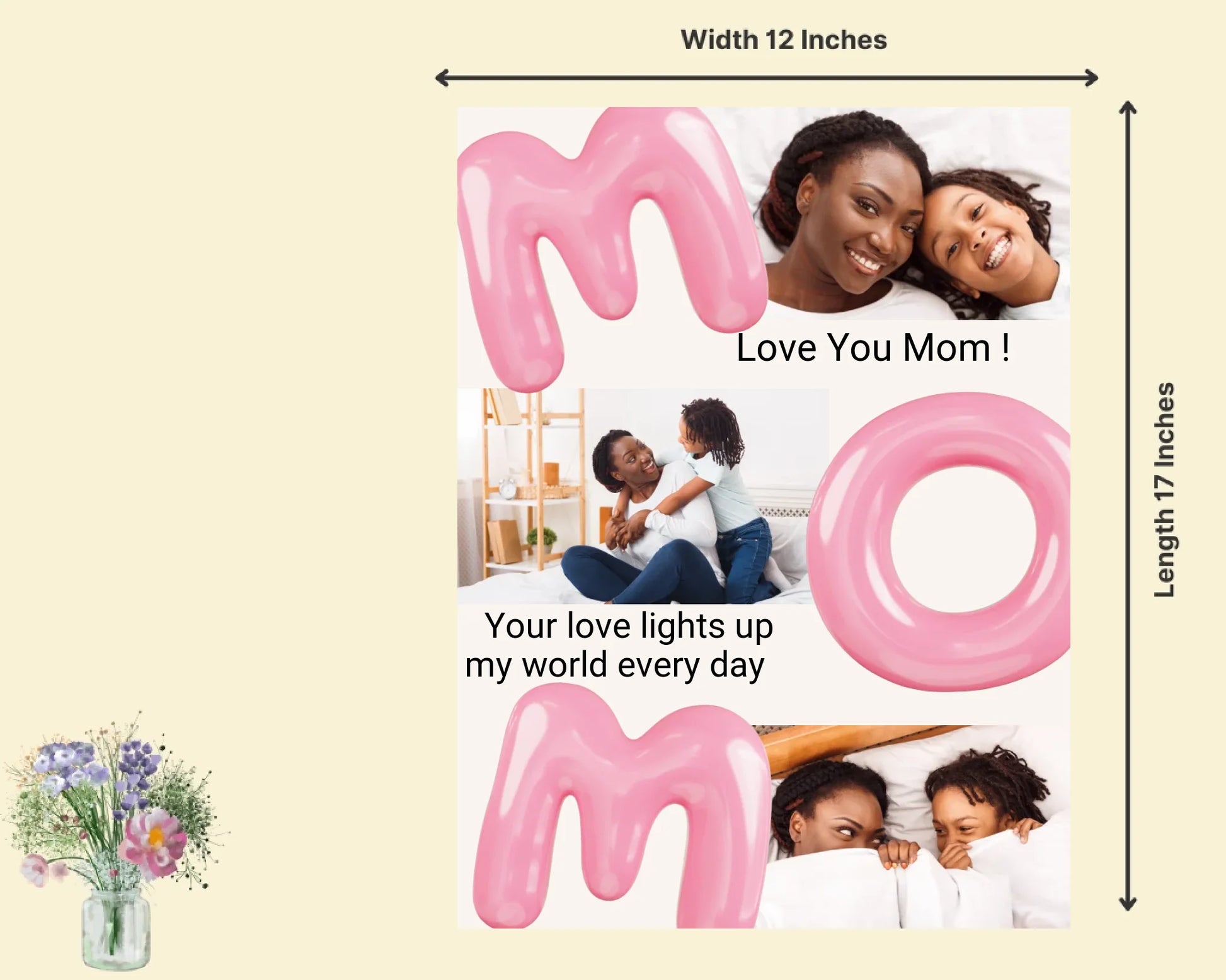 Wall Mockup Cream 12x17