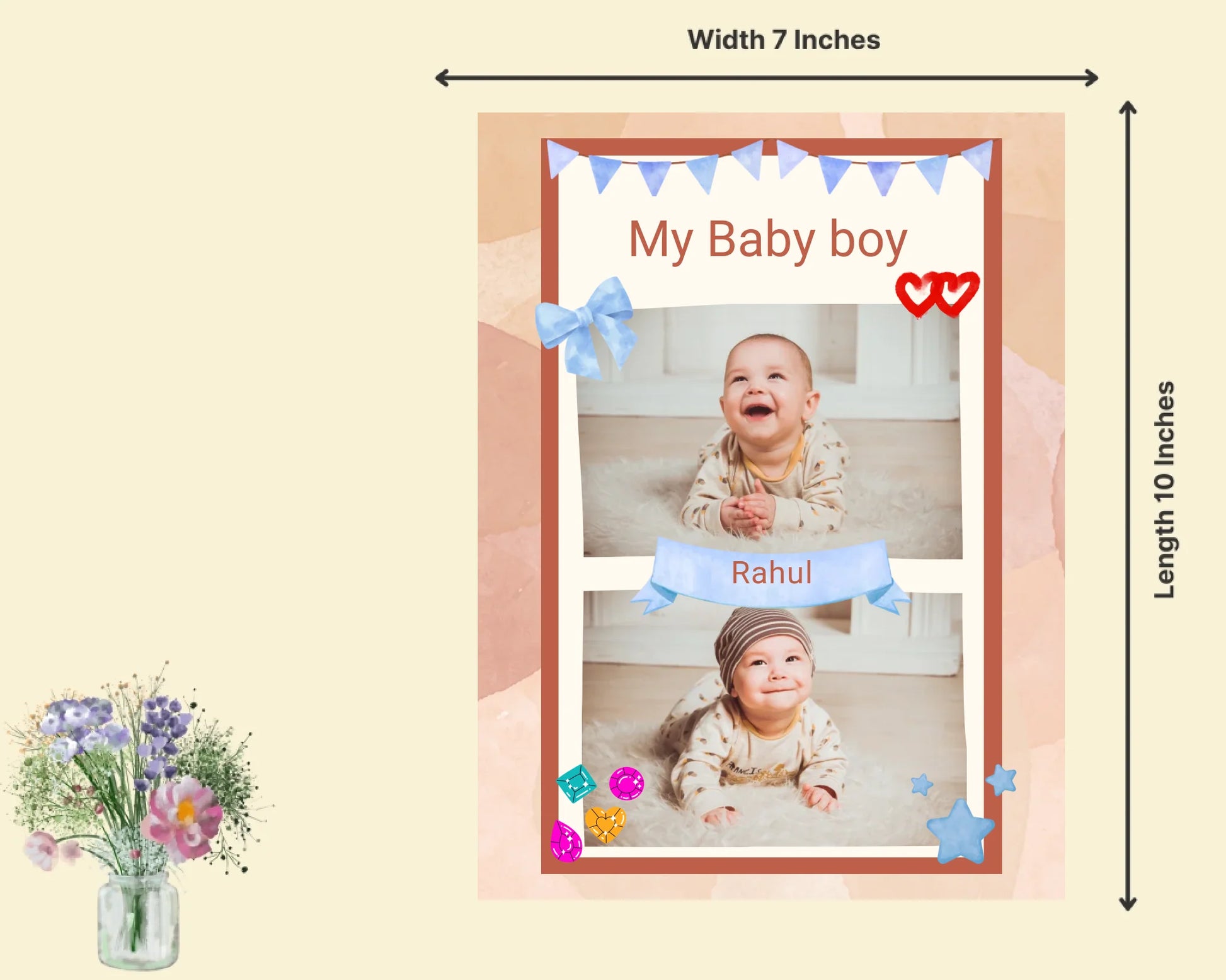 Wall Mockup Cream 7x10