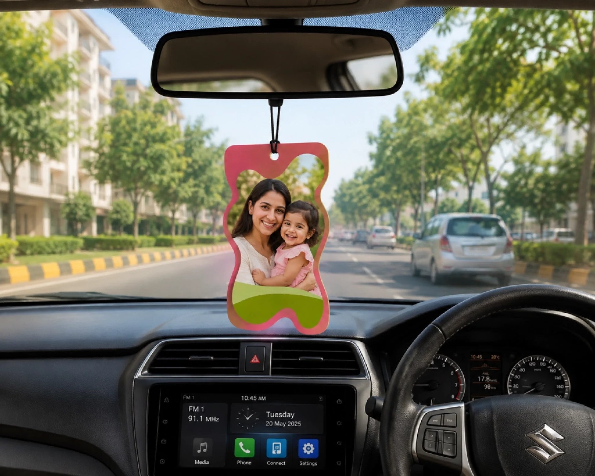 Personalized Curved Frame Car Hanging