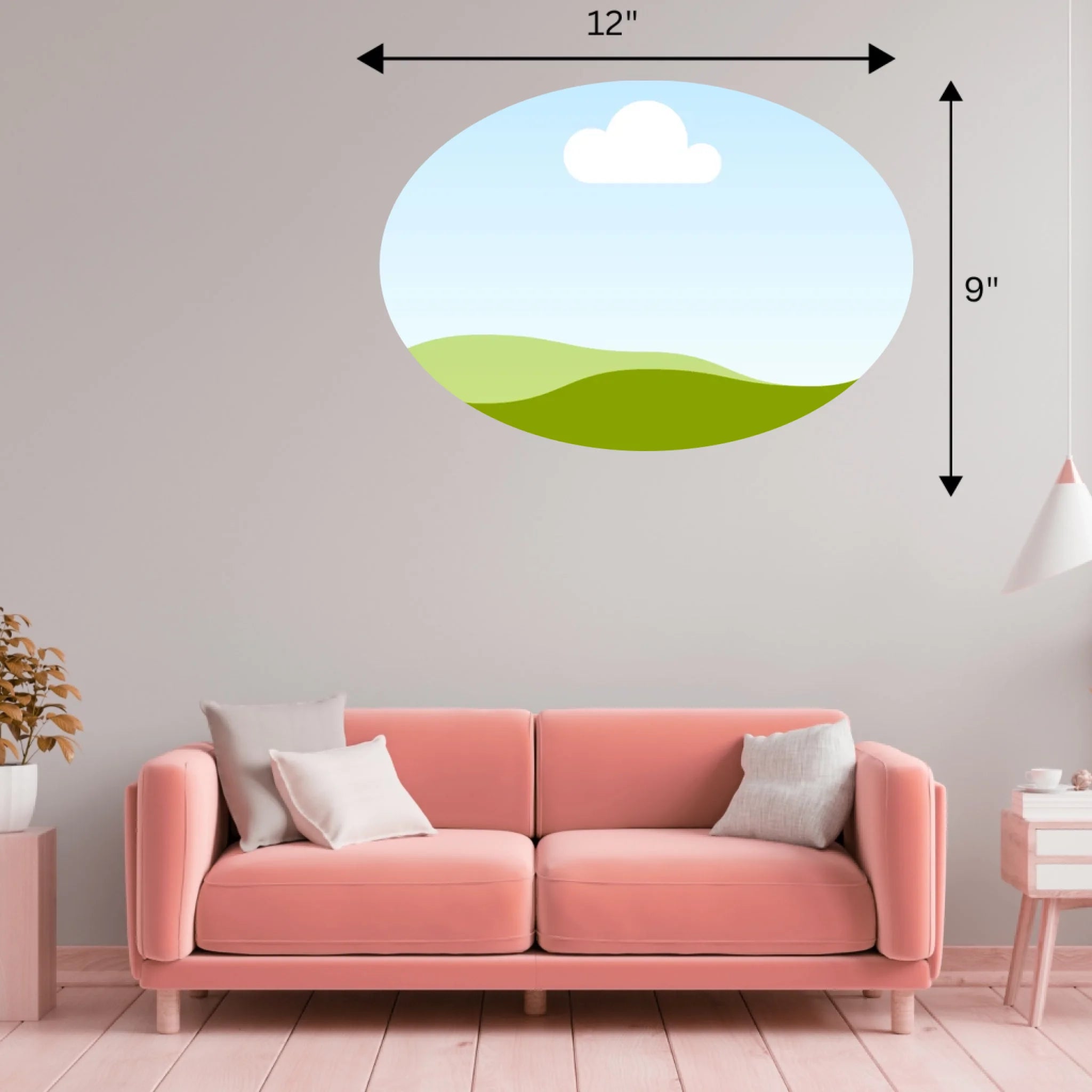 12x9 Oval Mockup