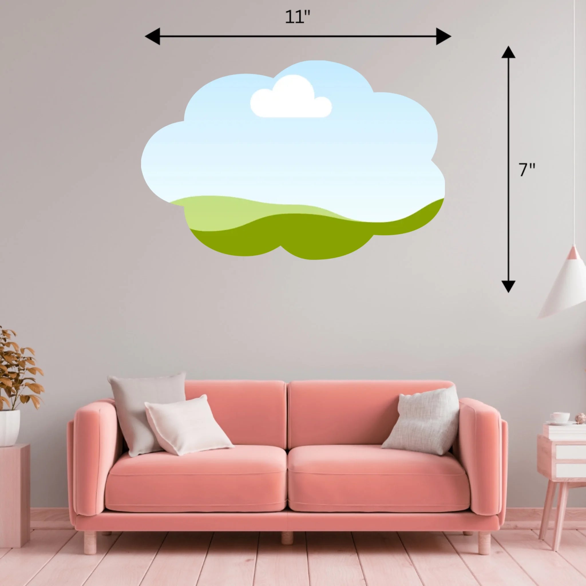 11x7 Cloud Mockup