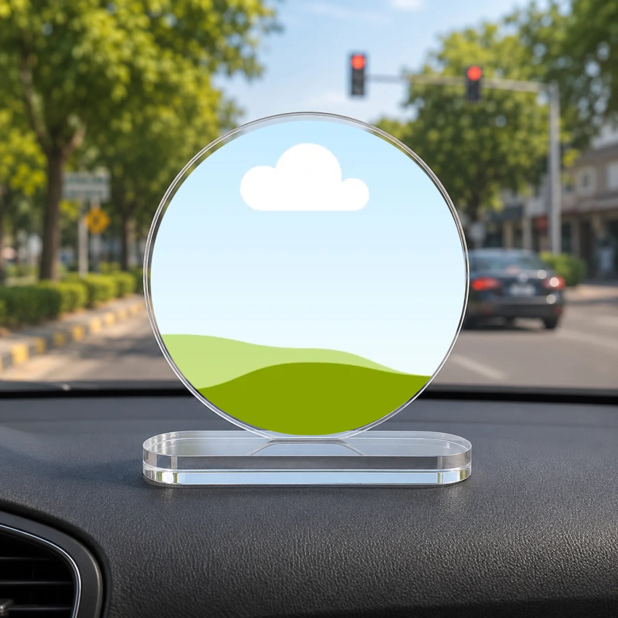 Car Decorative Mockup - Round