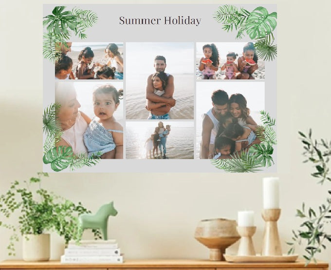 Blue Green Summer Collage