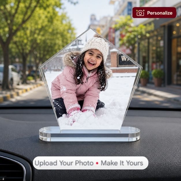 ⬟ Personalized Car Dashboard Stand - Pentagon