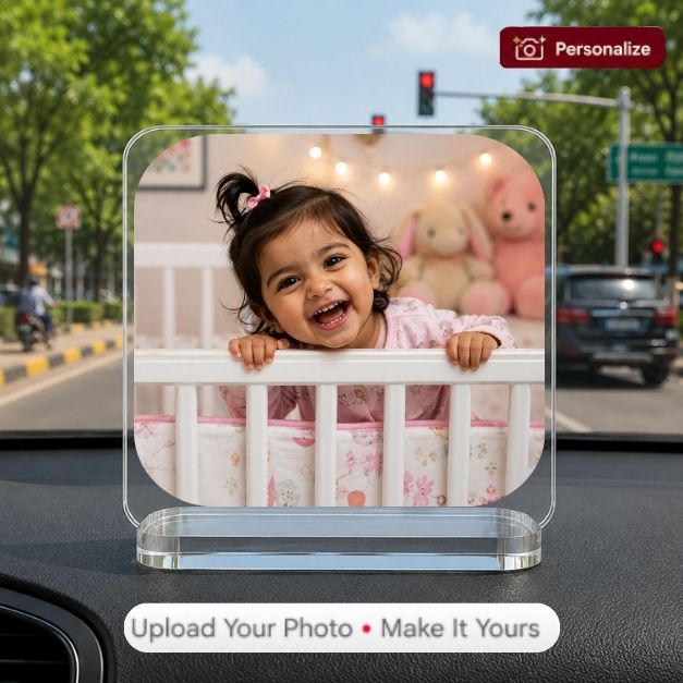 Personalised Car Dashboard Stand - Square