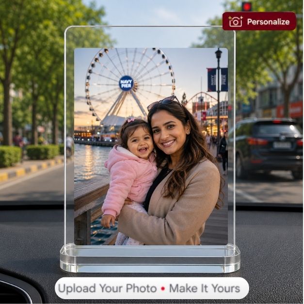 Personalised Car Dashboard Stand - Rectangle
