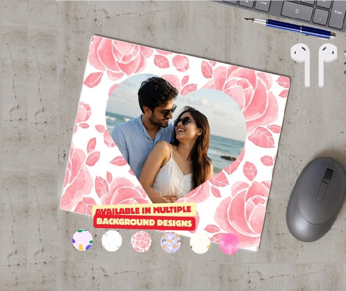 Heart Photo Mouse Pad