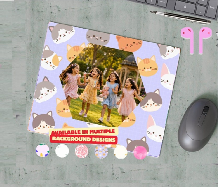 Hexagonal Photo Mouse Pad