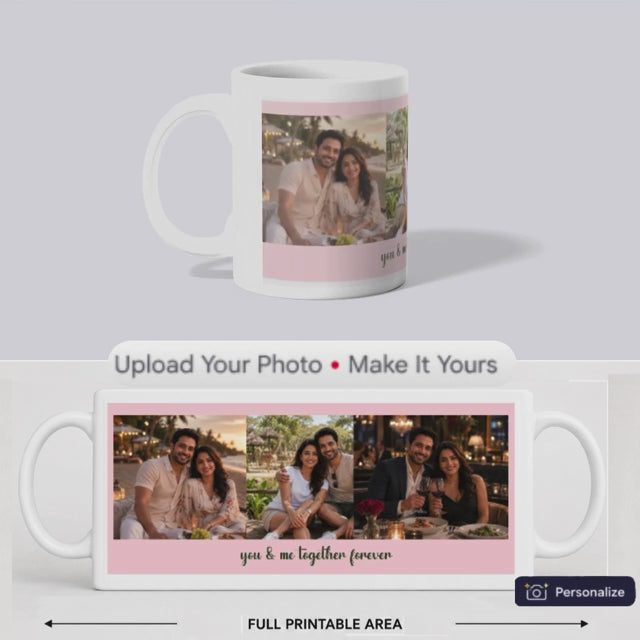 Personalised you & me together forever Mug