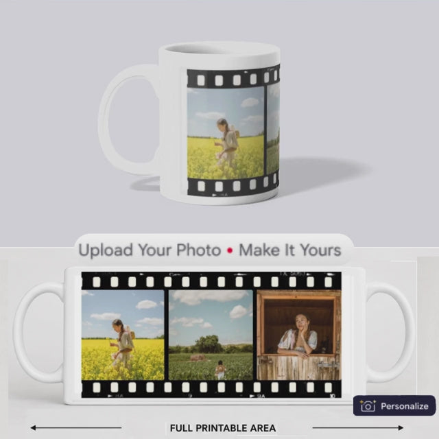 Personalised Vintage Film Photo Mug
