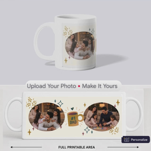 Beige Gold #1 Dad Mug